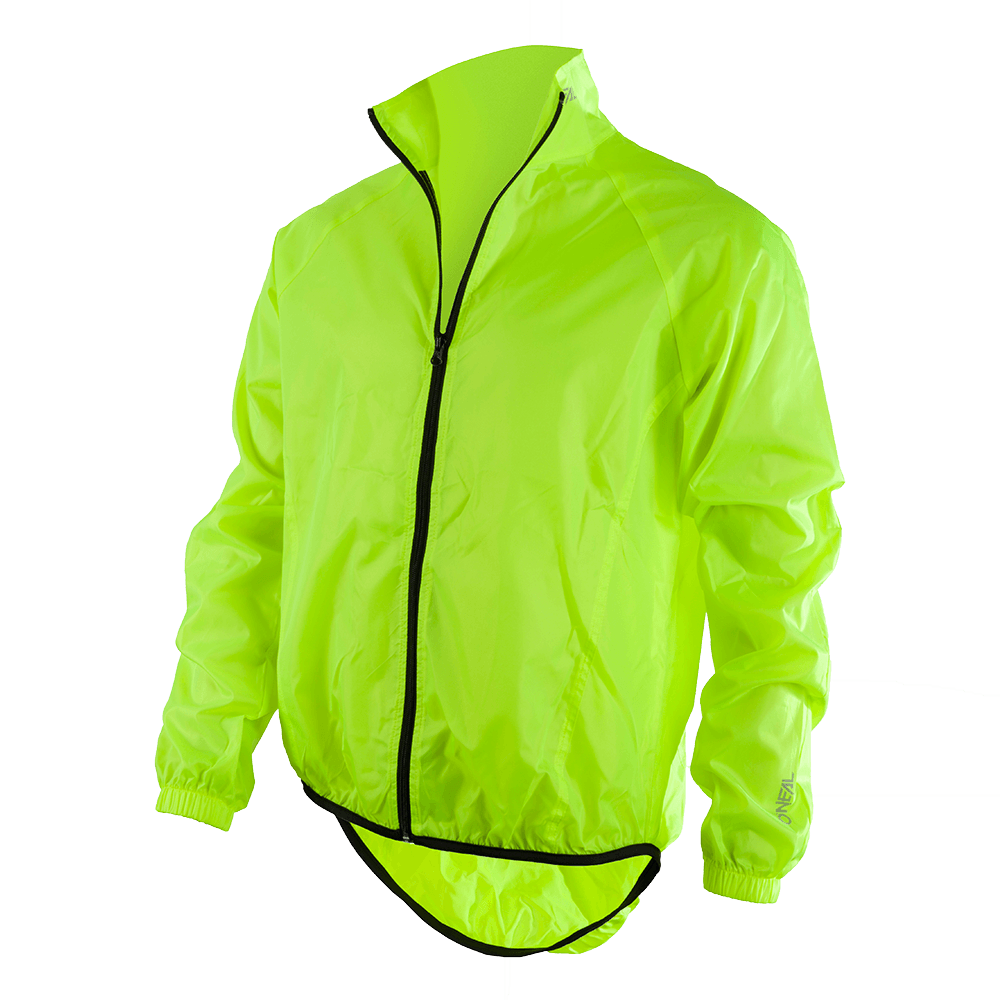 neon raincoat