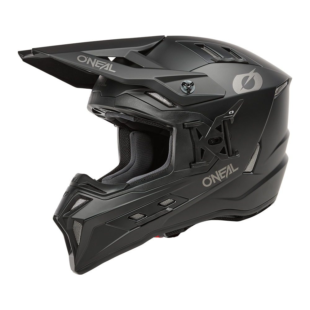 Oneal 2SRS Helm SLICK black/gray, Motocross Helme